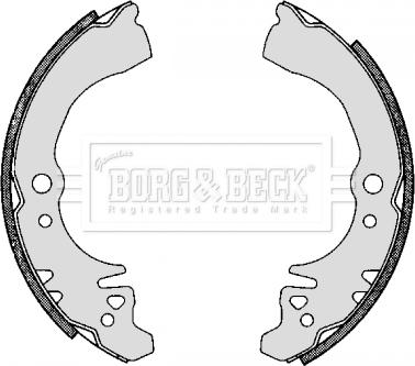 Borg & Beck BBS6298 - Bremžu loku komplekts www.autospares.lv