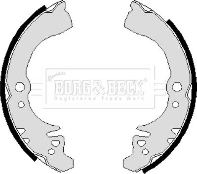 Borg & Beck BBS6241 - Bremžu loku komplekts www.autospares.lv