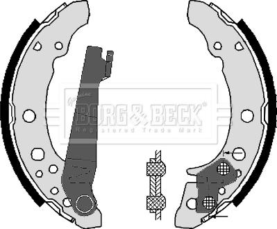 Borg & Beck BBS6248 - Brake Shoe Set www.autospares.lv