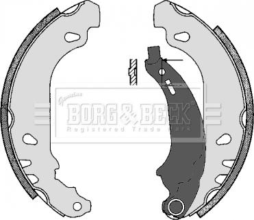 Borg & Beck BBS6243 - Brake Shoe Set www.autospares.lv