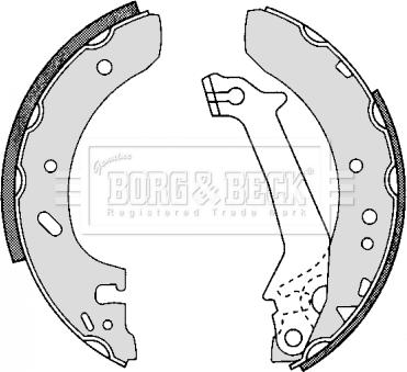 Borg & Beck BBS6251 - Bremžu loku komplekts www.autospares.lv