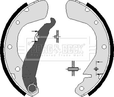 Borg & Beck BBS6252 - Bremžu loku komplekts www.autospares.lv