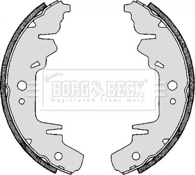 Borg & Beck BBS6263 - Brake Shoe Set www.autospares.lv