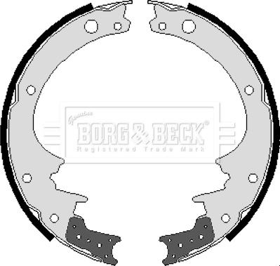 Borg & Beck BBS6205 - Bremžu loku komplekts www.autospares.lv