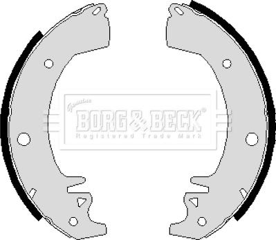 Borg & Beck BBS6208 - Bremžu loku komplekts autospares.lv