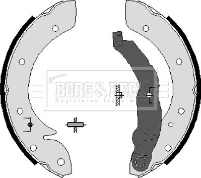 Borg & Beck BBS6207 - Bremžu loku komplekts www.autospares.lv