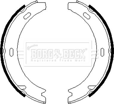 Borg & Beck BBS6219 - Bremžu loku kompl., Stāvbremze www.autospares.lv