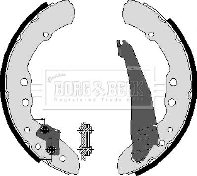 Borg & Beck BBS6212 - Brake Shoe Set www.autospares.lv