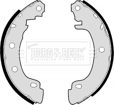 Borg & Beck BBS6288 - Bremžu loku komplekts www.autospares.lv