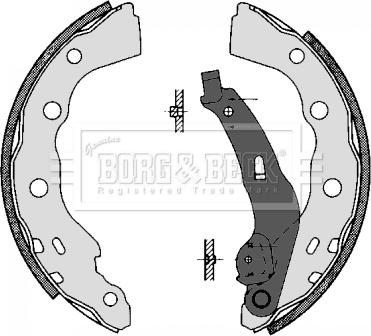 Borg & Beck BBS6282 - Bremžu loku komplekts www.autospares.lv