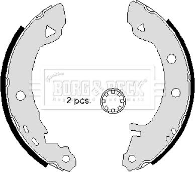 Borg & Beck BBS6234 - Bremžu loku komplekts www.autospares.lv