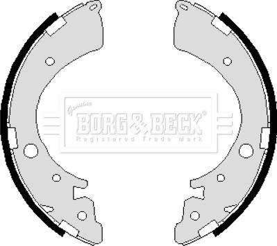 Borg & Beck BBS6235 - Bremžu loku komplekts www.autospares.lv