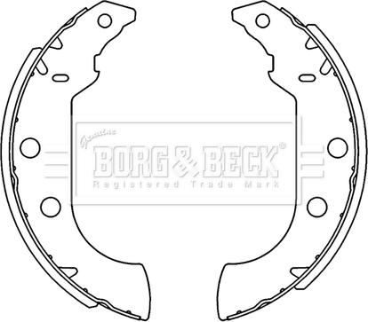 Borg & Beck BBS6231 - Bremžu loku komplekts www.autospares.lv