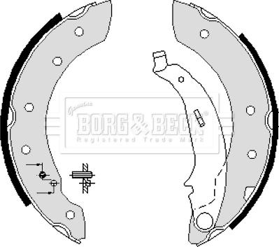 Borg & Beck BBS6233 - Bremžu loku komplekts www.autospares.lv