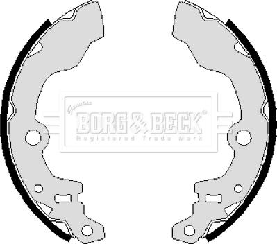 Borg & Beck BBS6232 - Комплект тормозных колодок, барабанные www.autospares.lv