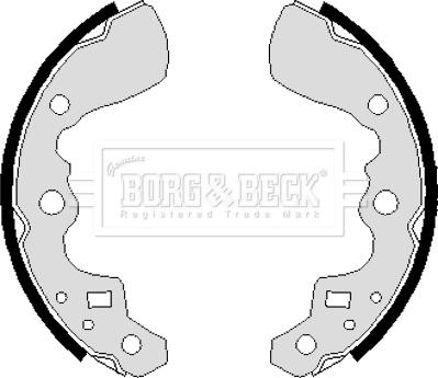 Borg & Beck BBS6237 - Bremžu loku komplekts www.autospares.lv