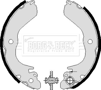 Borg & Beck BBS6228 - Bremžu loku komplekts www.autospares.lv