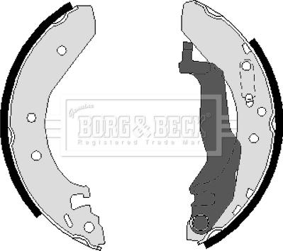 Borg & Beck BBS6223 - Bremžu loku komplekts www.autospares.lv