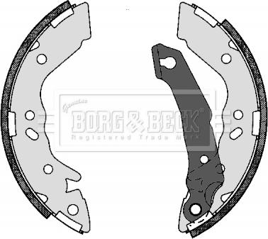 Borg & Beck BBS6272 - Bremžu loku komplekts www.autospares.lv