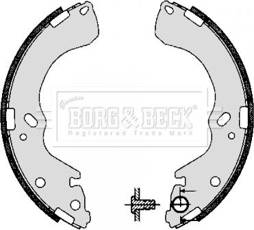 Borg & Beck BBS6277 - Bremžu loku komplekts www.autospares.lv