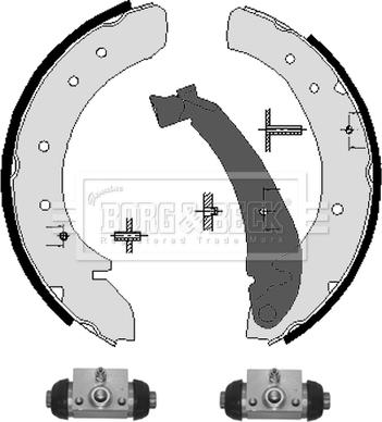 Borg & Beck BBS1090K - Bremžu loku komplekts www.autospares.lv