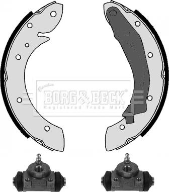 Borg & Beck BBS1046K - Brake Shoe Set www.autospares.lv