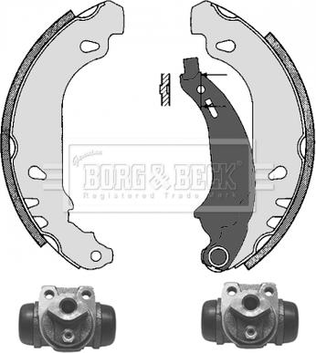 Borg & Beck BBS1043K - Bremžu loku komplekts www.autospares.lv