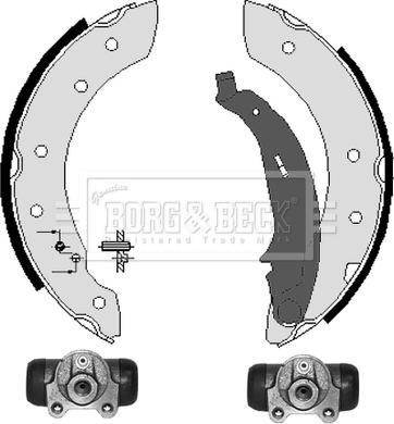 Borg & Beck BBS1047K - Bremžu loku komplekts www.autospares.lv