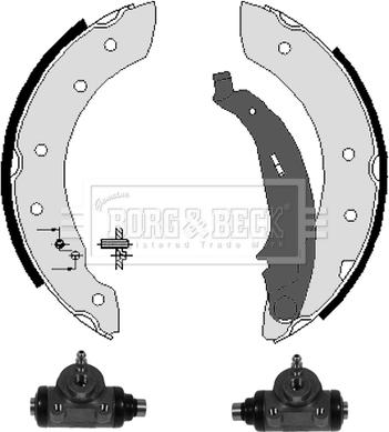 Borg & Beck BBS1055K - Bremžu loku komplekts www.autospares.lv