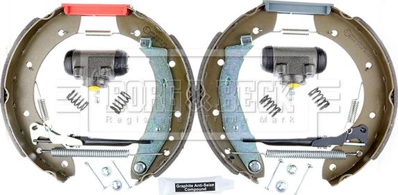 Borg & Beck BBS1064K - Brake Shoe Set www.autospares.lv