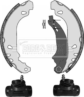 Borg & Beck BBS1062K - Brake Shoe Set www.autospares.lv