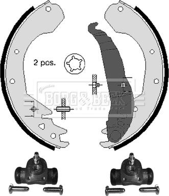 Borg & Beck BBS1007K - Bremžu loku komplekts autospares.lv