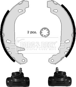 Borg & Beck BBS1080K - Bremžu loku komplekts autospares.lv