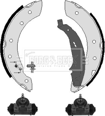 Borg & Beck BBS1039K - Bremžu loku komplekts www.autospares.lv