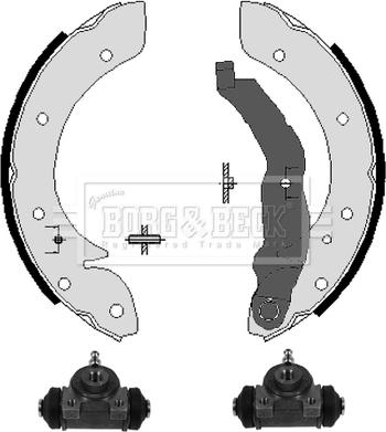 Borg & Beck BBS1035K - Brake Shoe Set www.autospares.lv