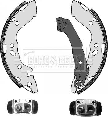 Borg & Beck BBS1141K - Bremžu loku komplekts www.autospares.lv