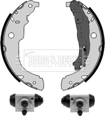 Borg & Beck BBS1136K - Brake Shoe Set www.autospares.lv