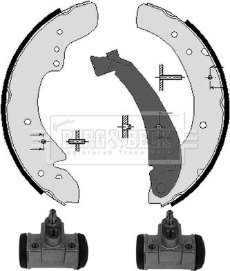 Borg & Beck BBS1126K - Bremžu loku komplekts www.autospares.lv