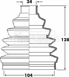 Borg & Beck BCB6090 - Putekļusargs, Piedziņas vārpsta www.autospares.lv