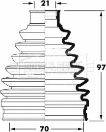 Borg & Beck BCB6066 - Putekļusargs, Piedziņas vārpsta www.autospares.lv