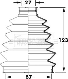 Borg & Beck BCB6004 - Пыльник, приводной вал www.autospares.lv