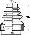 Borg & Beck BCB6141 - Putekļusargs, Piedziņas vārpsta www.autospares.lv