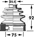 Borg & Beck BCB6117 - Bellow, drive shaft www.autospares.lv