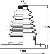 Borg & Beck BCB6134 - Bellow, drive shaft www.autospares.lv