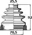 Borg & Beck BCB6131 - Пыльник, приводной вал www.autospares.lv