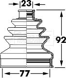 Borg & Beck BCB6123 - Пыльник, приводной вал www.autospares.lv