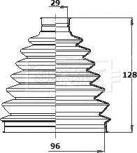 Borg & Beck BCB6341 - Putekļusargs, Piedziņas vārpsta www.autospares.lv