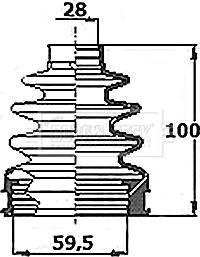 Borg & Beck BCB6353 - Пыльник, приводной вал www.autospares.lv