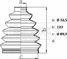 Borg & Beck BCB6314 - Пыльник, приводной вал www.autospares.lv