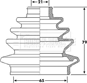 Borg & Beck BCB6216 - Putekļusargs, Piedziņas vārpsta autospares.lv